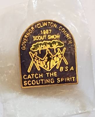 Governor Clinton Council (NY) 1987 Scout Show Hat Pin  BSA