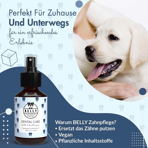 Belly Dentalspray für Hunde entfernt Zahnbelag natürlich & sorgt für einen fr... - Bild 4 von 7
