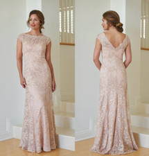 Mermaid Modest Jasmine Mother Of The Bride Dress Jewel Neck Short Sleeves