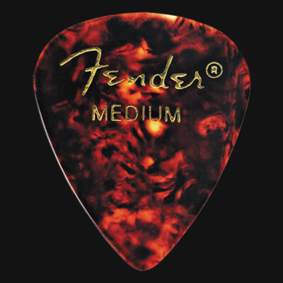 Fender Schildpatt 351 Medium Gitarren-Plektren/Gitarrenplektren - Mengenwahl