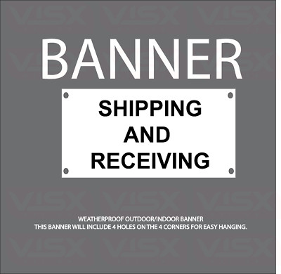 Shipping And Receiving Vinyl Banner Flag Outdoor indoor Sign Packages Order