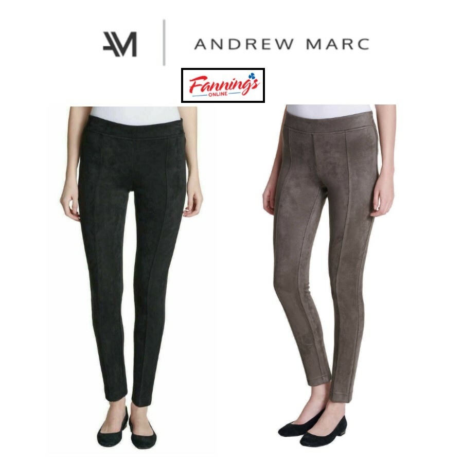 Women's Andrew Marc Faux Suede Pull On Pants  D14