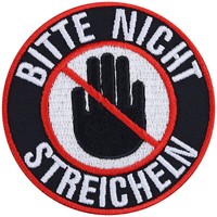 AufnäHer: Bitte Nicht Streicheln Begleithund AufbüGler Dog Patch/Applikation