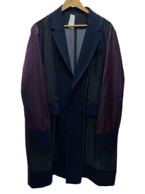 sacai sacai 21SS Suiting Coat Coat 3 Polyester NVY Plain 21 sacai sacai 21SS Suiting Coat Coat 3 Polyester NVY Plain 21
