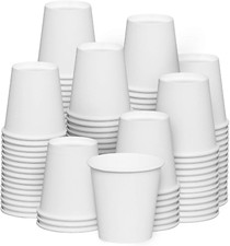 GUSTO  3 Oz. - 600 Count Small Paper Cups, Disposable Mini Bathroom Mouthwash C
