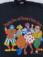 Vintage Ringling Bros Barnum Bailey Circus Shirt Mens M/L Clown Graphic 90s