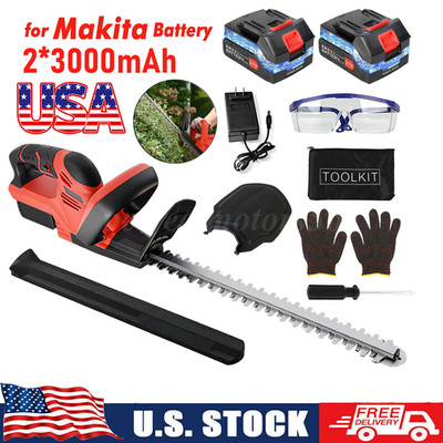 22 in Electric Hedge Trimmer Cordless Power Hedge Trimmer with Battery & Charger