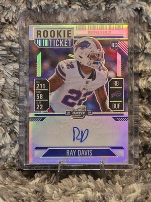 2024 Panini Contenders Optic #137 Rookie Ticket Ray Davis RC Auto
