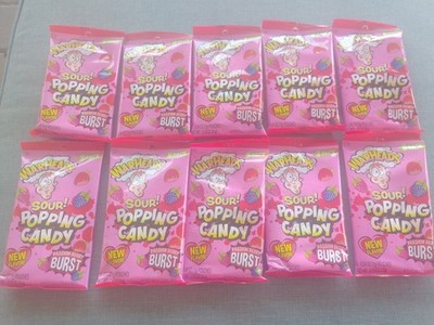 WARHEADS SOUR POPPING HARD CANDY New Flavor   ''Passion Berry Burst''  10- 3 Packs