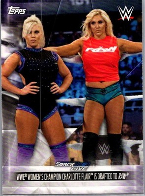 Charlotte Flair is Drafted to Raw 2019 Topps WWE Women's Evolution DR-23
