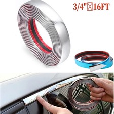New 34 16ft Chrome Molding Trim Strip Decoration Car Body Door Side Protector