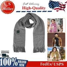 Heated Scarf USB Heating Pad Winter Neck Wrap for Outdoor Cycling Skiing Skating