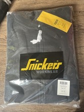 Snickers 2801 Full Zip Hooded Work Sweatshirt, Soft Lining, BLACK New Medium
