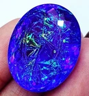 Natural Monarch Fire Opal Doublet Certified 50 to 55 Ct Loose Gemstone
