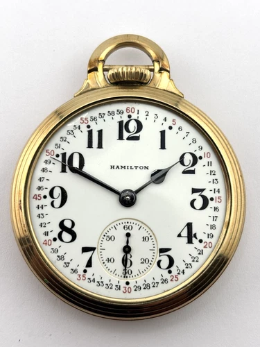 Hamilton Antique Mechanical Pocket Watch 21J   16s  Gr.992B  C118509  WORKS!