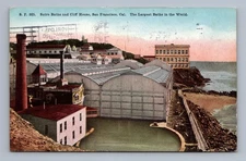 Antique California Postcard SAN FRANCISCO Sutro Baths Cliff House 1912