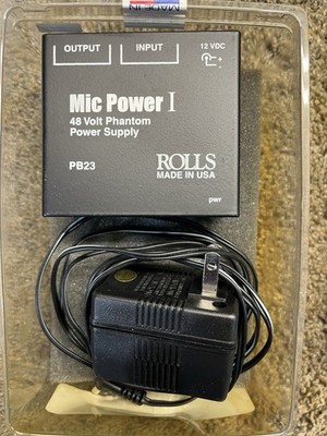 Rolls Mic Power I PB 23 48 Volt Phantom Power Supply