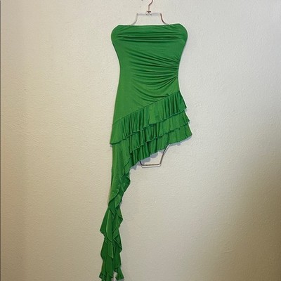 slim fit dress slacks Lua Midi Dress - Emerald main image 1