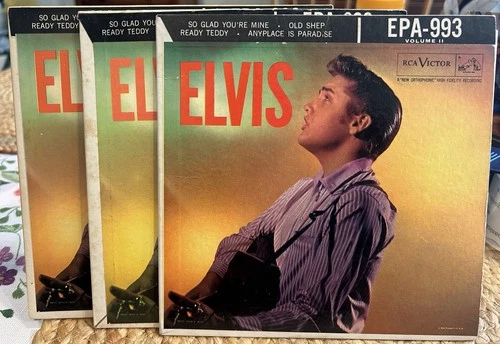 3 Copy Lot Of Elvis Presley ‘Elvis, Vol Il’ 45 EP EPA-993 DOT All VG+/VG+