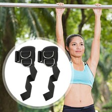 2x Lifting Straps Wristband with D Ring Heavy Duty Padde Wrist Straps for