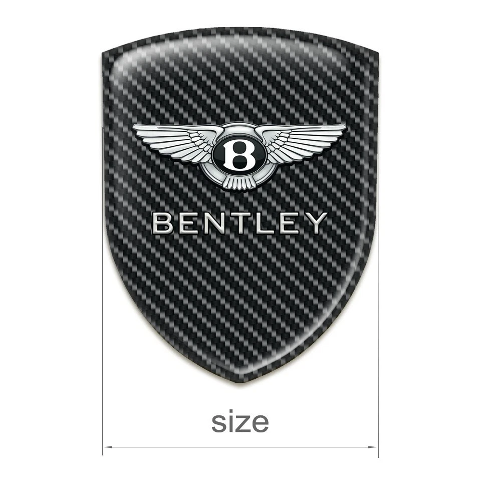1 pieza Todos los tamaños Escudo Epoxi Bentley Emblema Logo Adhesivo Calcomanía Ajuste Automático Foto 3 de 4
