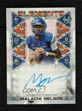 2024 Bowman U White Geometric Refractor 3/5 Malachi Nelson #ETG-MN Auto 1n86