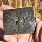 US Officer Militia Eagle Belt Buckle Pre Civil War