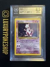 Carta Card Pokemon Mewtwo Set Base Unlimited ITA BGS 8.5 NM 10/102