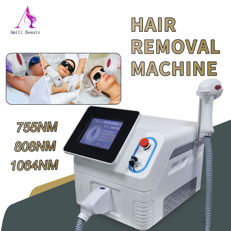 808 Diode Laser Hair Removal Machine 3 Wavelength 755 1064 808nm Diode Laser
