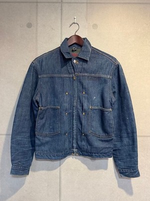 Montgomery Ward Powrhouse 101 Blanket Lined Denim Jacket 1960s M