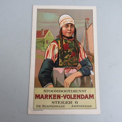 Marken-Volendam Netherlands Steamboat Service Advertising Brochure Early 1900s