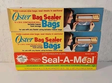 Lot Of 3 Vintage Oster & Dazey Bag Sealers Heavy Duty Boilable & Freezer Safe!!!