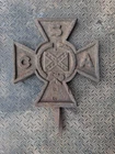 Confederate  CSA Cast Iron Cross Grave Marker Honor Plaque Civil War