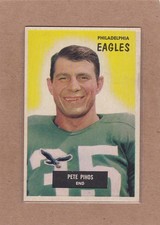 1955 BOWMAN FOOTBALL PETE PIHOS #10 EAGLES EX+ *A48505