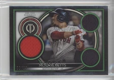 2020 Topps Tribute Tribute Triple Relics Green /99 Mookie Betts #TTR-MB