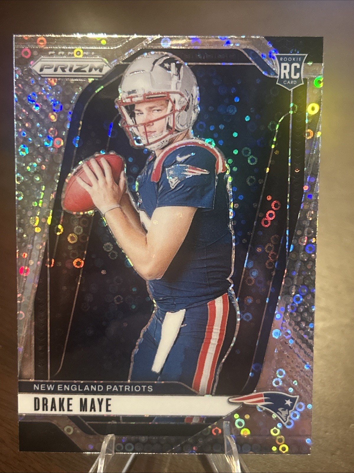 2024 Panini Prizm - Rookie Variation Drake Maye #12 No Huddle DISCO SP PATRIOTS