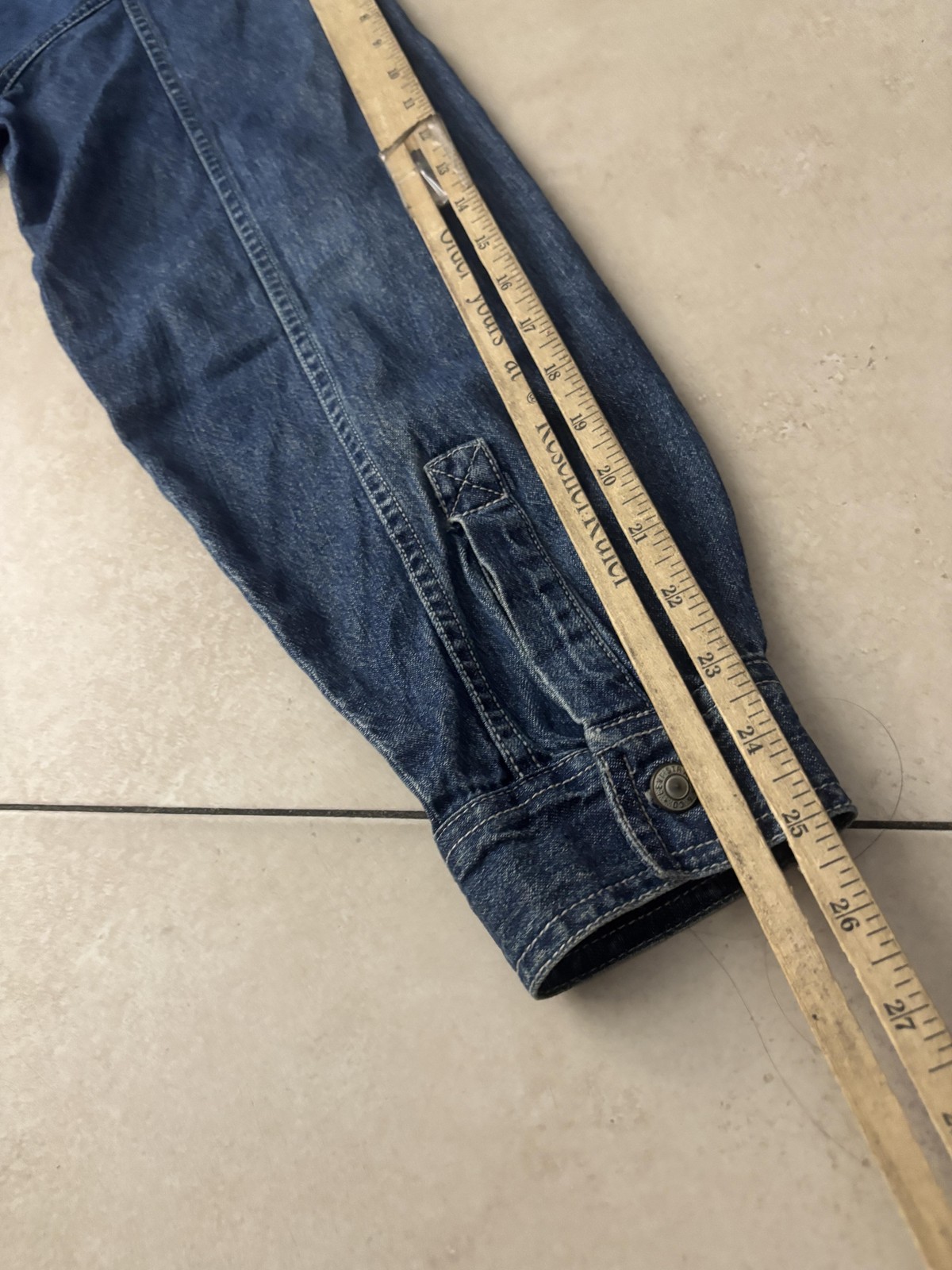 Vintage Levi's Denim Shirt Mens Large Blue Long Sleeve Button Front 90s thumbnail 7