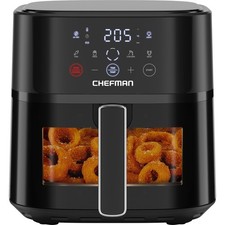 Chefman Air Fryer – 5.7L Compact Airfryer for Quick, Easy Window, Black 