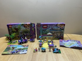 Lego Friends Vet Clinic 41085 & Baby Elephant Jungle Rescue 41421 - Used