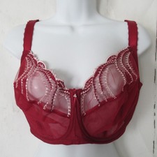 Wacoal Bra 38G Burgundy Evocative Edge Lace Full Figure Underwire 855304