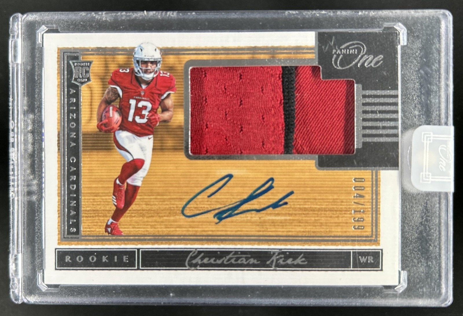 Christian Kirk Panini One #19 Patch Autograph