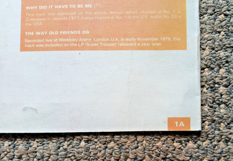 ABBA SUPERB RARE GRAIL Zimbabwe Pressing, Alternative ABBA - Image 4 of 4