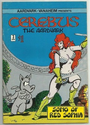 Cerebus (Aardvark-Vanaheim 1977-2004) # 3 (1st App. & Origin: Red Sophia)