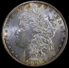1881 $1 Morgan Silver Dollar  UNCIRCULATED #M13