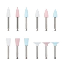 12/ Dental Silicone Composite Porcelain Polishing Finishing Bur Wheel Cup 2.35mm
