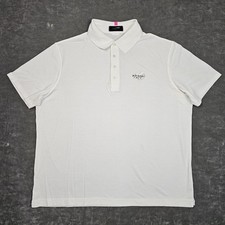 G/Fore Polo Shirt Mens XL White Golf Country Club Stretch Performance