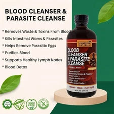 Organic BLOOD CLEANSER & PARASITE CLEANSE By Livingston Natural Herbal Labs