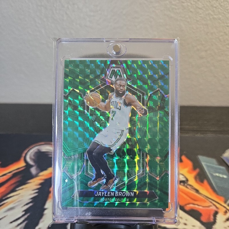 2023-24 Panini Mosaic - Jaylen Brown #182 Green Mosaic Prizm