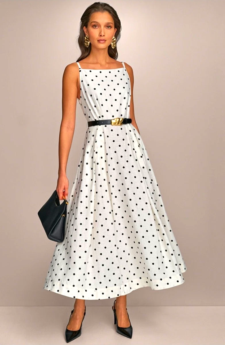 donna karan black and white dress Dresses for Women for sale Size:34 - READY TO SHIP 100% cotton. White Party Dresses, Jumpsuits Blue Pink Green