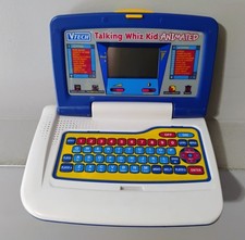 Vintage VTech Talking Whiz Kid Animated Laptop Toy WORKS